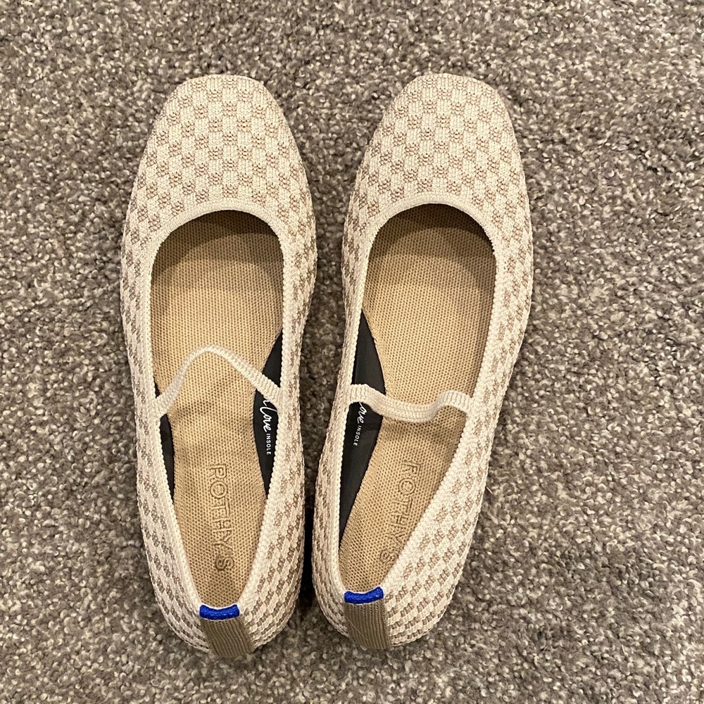 NEVER WORN Rothy’s Max Square Mary Jane in Frappe Basketweave size 8.5